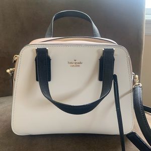 Kate Spade color block pink & white shoulder bag